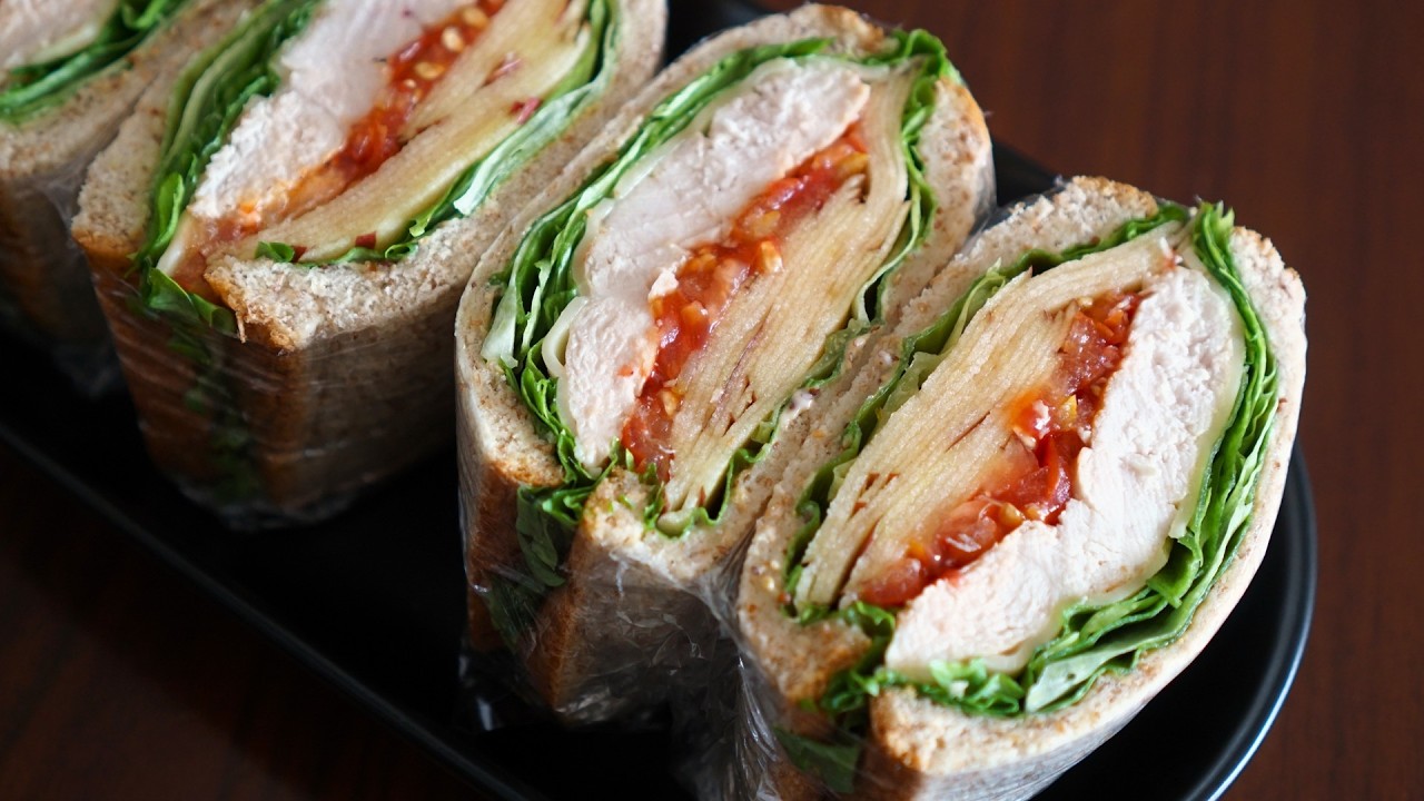 10kg 감량 레시피! 밥 대신 좋은 다이어트 샌드위치 만들기