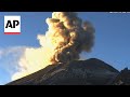 Mexicos Popocatepetl volcano returns to activity with impressive views