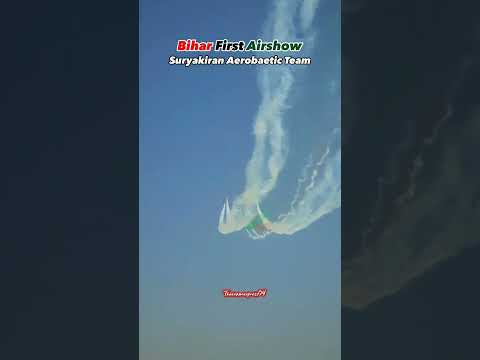 Indian Air Force's Surya Kiran Aerobatics Team organised an air show in Patna, Bihar on the occasion