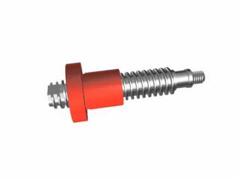 Abssac's leadscrew and plastic nut animation