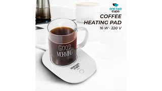 Pratinjau video produk One Two Cups Tatakan Gelas Pemanas Coffee Cup Warmer Heating Pad - NN201