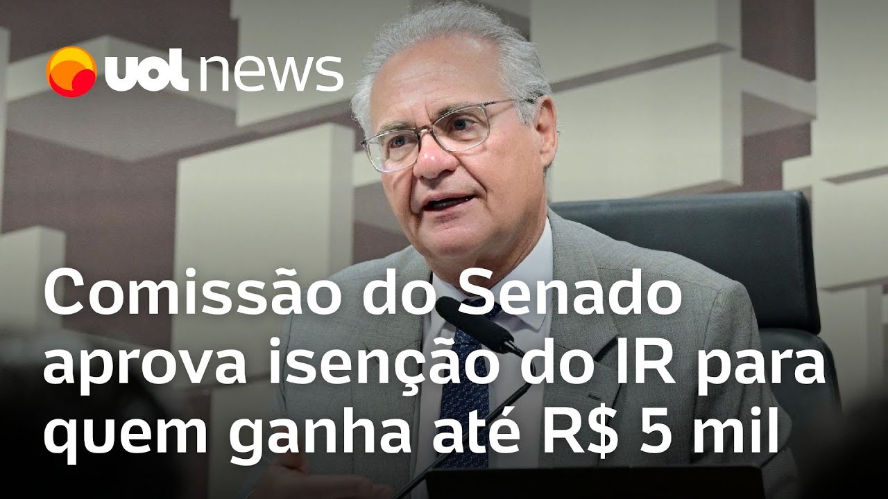Comissão do Senado aprova isenção do Imposto de Renda para quem ganha até R$ 5 mil ao mês TV Online Comissão do Senado aprova isenção do Imposto de Renda para quem ganha até R$ 5 mil ao mês