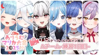 〖ありうむマリカ大会2025〗チーム戦練習 ⁝ Aチームのドラテク磨き日記①〖ルナ・ゴールドレイン/Varium〗