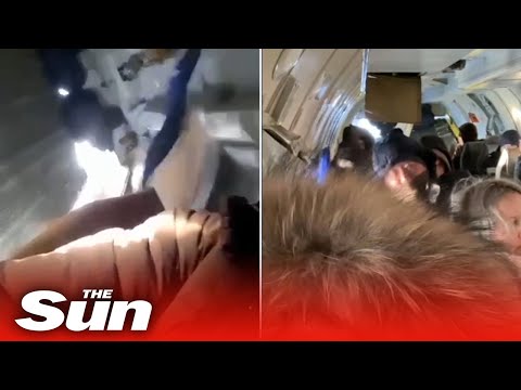 OMG! plane’s door open mid air leaving passengers terrified on Russian flight, viral video