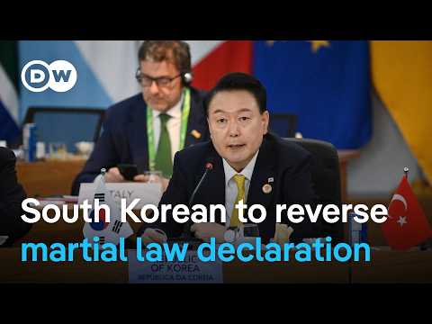 Parliament voted to overturn martial law | DW News