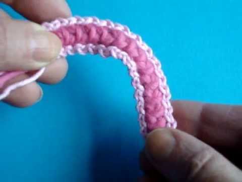 Вязание крючком - Отделка жемчужного жгутика