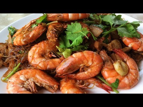 กุ้งอบวุ้นเส้น สูตรอร่อยเหมือนร้านดัง ทำง่ายมากๆ ม ีแค่หม้อธรรม