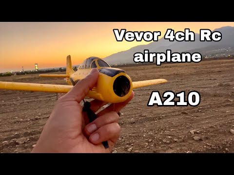 Vevor 4ch Rc airplane A210 RTF review, beginner friendly ✅