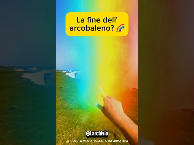 COSA C'È ALLA FINE DELL' ARCOBALENO? 😱 #curiosità #informative