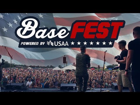 Watch our MISSION VIDEO. BaseFEST Powered by USAA is a Festival Experience for Everyone, brought to Military Bases Worldwide, featuring Live Music, Technology, Sports & Fitness, Gaming, Kids Zone, Shopping & Merch, Food & Beverage, Virtual Reality & MORE! Watch our MISSION VIDEO. BaseFEST Powered by USAA is a Festival Experience for Everyone, brought to Military Bases Worldwide, featuring Live Music, Technology, Sports & Fitness, Gaming, Kids Zone, Shopping & Merch, Food & Beverage, Virtual Reality & MORE!