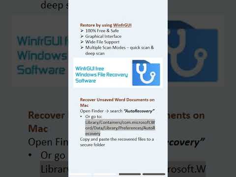 Lost your Word document? Learn how to recover unsaved or deleted Word files #dataloss #word