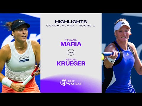 Tatjana Maria vs. Ashlyn Kruegera | 2024 Guadalajara Round 1 | WTA Match Highlights