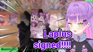 Towa Pulled Laplus Signed and other Cards in Hololive TCG Curious Univ