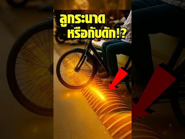 "ลูกเล่นใหม่! ไม่ใช่ลูกระนาด แต่ไว้กัน ‘จักรยานกับสามล้อ’ เข้าเมือง"