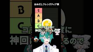 はみだしフレンズTier表 #四葉公 #vtuber #はみフレ歌枠リレー