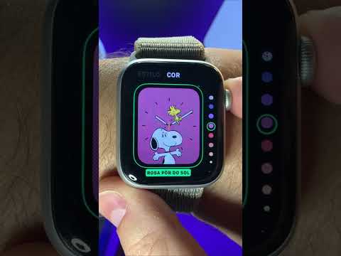 Como Alterar o Relógio ou Mostradores no Apple Watch #shorts #applewatch #apple #tutorial #dicas