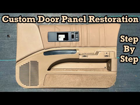 How To Reupholster Car Door Panels 92-96 Caprice / Impala - Wrapping In Vinyl Or Leather Upholstery