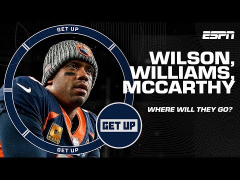 Russell Wilson to the Steelers? Caleb Williams to the Bears? J.J. McCarthy to the Giants? | Get Up video clip