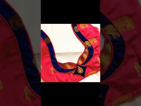 beautiful patchwork blouse neck #fashion #shortvideo #viralshort