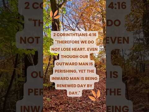 2 Corinthians 4:16 - Renewed by God