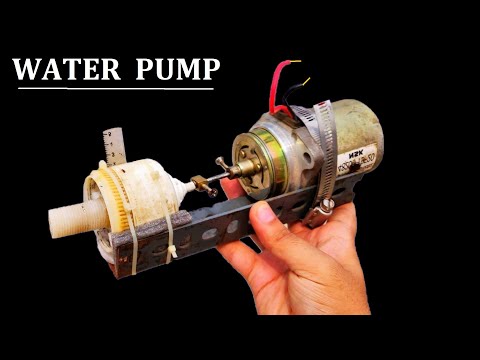 Make 12V 5A DC Motor Water Pump from Old & Discarded Stuff - HEAVY THROW !