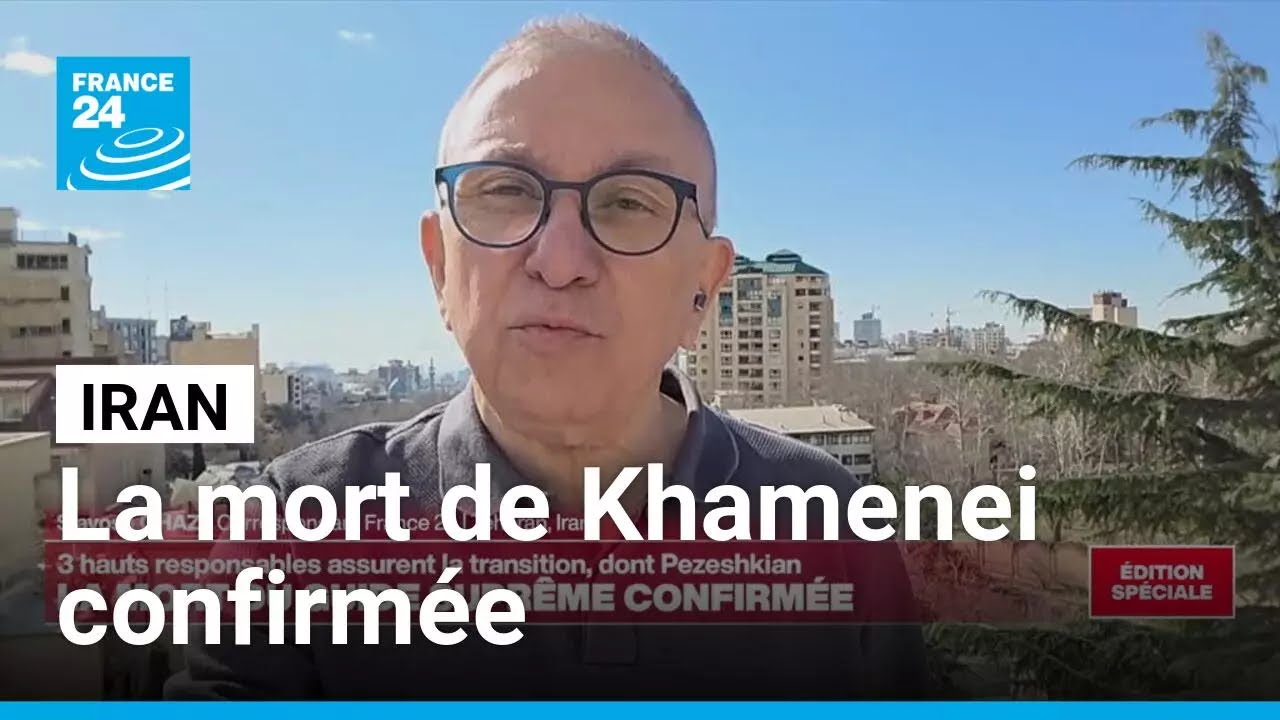 En Iran, "des foules en colère demandent vengeance" après la mort de Khamenei • FRANCE 24