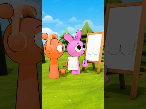 Draw On My Back Challenge - Oren and Pinki (Incredibox Sprunki)