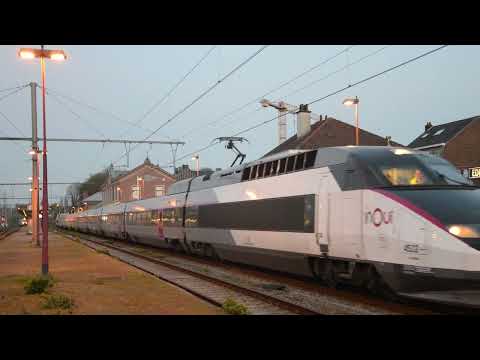 Parcours d'essais avec la rame TGV Réseau 4522 Enghien (26/03/23)