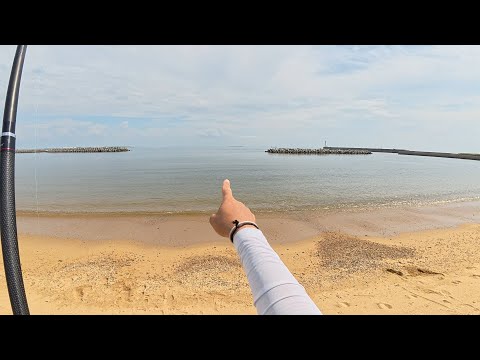 いい感じのサーフ見つけた♪三重県でキスの投げ釣り!
