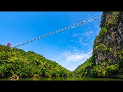 World's longest glass-bottomed bridge opens in China