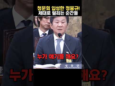 청문회 입성하자마자 완전 털리는 정몽규 '황제'회장