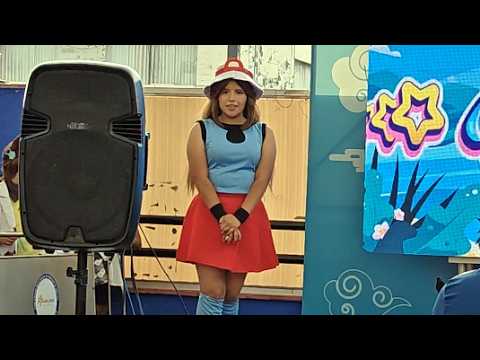 Leaf de Pokémon Rojo Fuego y Verde Hoja Cosplay en la Feria Renkyu Art 2026