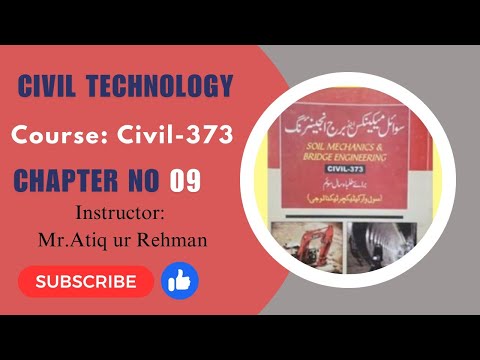 Civil Mechanics Bridge Engineering CIVIL- 373 Soil Mechanics