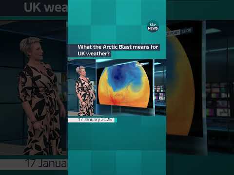 What does the Arctic Blast mean for UK weather? #itvnews #weather #arcticblast