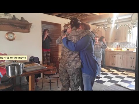 Air Force Surprise Christmas Homecoming