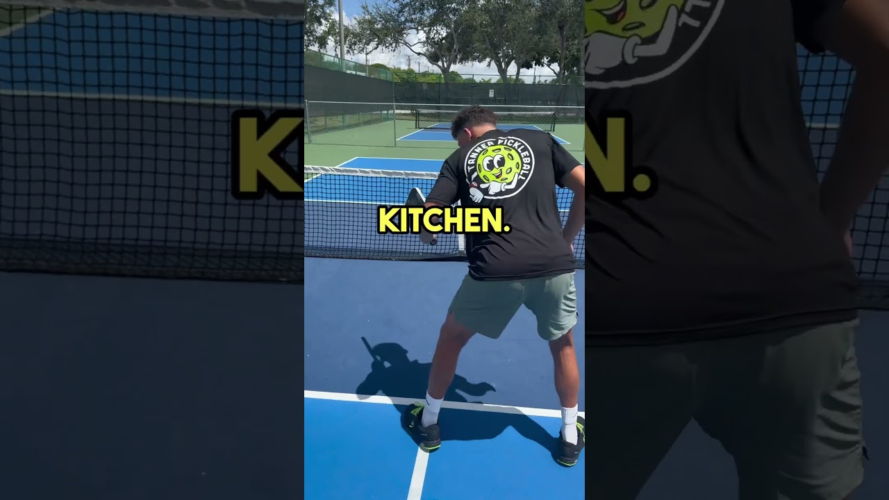 How to be Aggressive at the Kitchen Line in Pickleball! #pickleball #pickleballtips