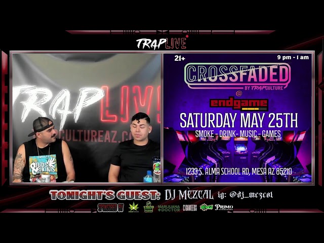 TONIGHT!  Alex is accompanied by DJ Mezcal aka Danny from STIIIZY as a very special guest co-host
