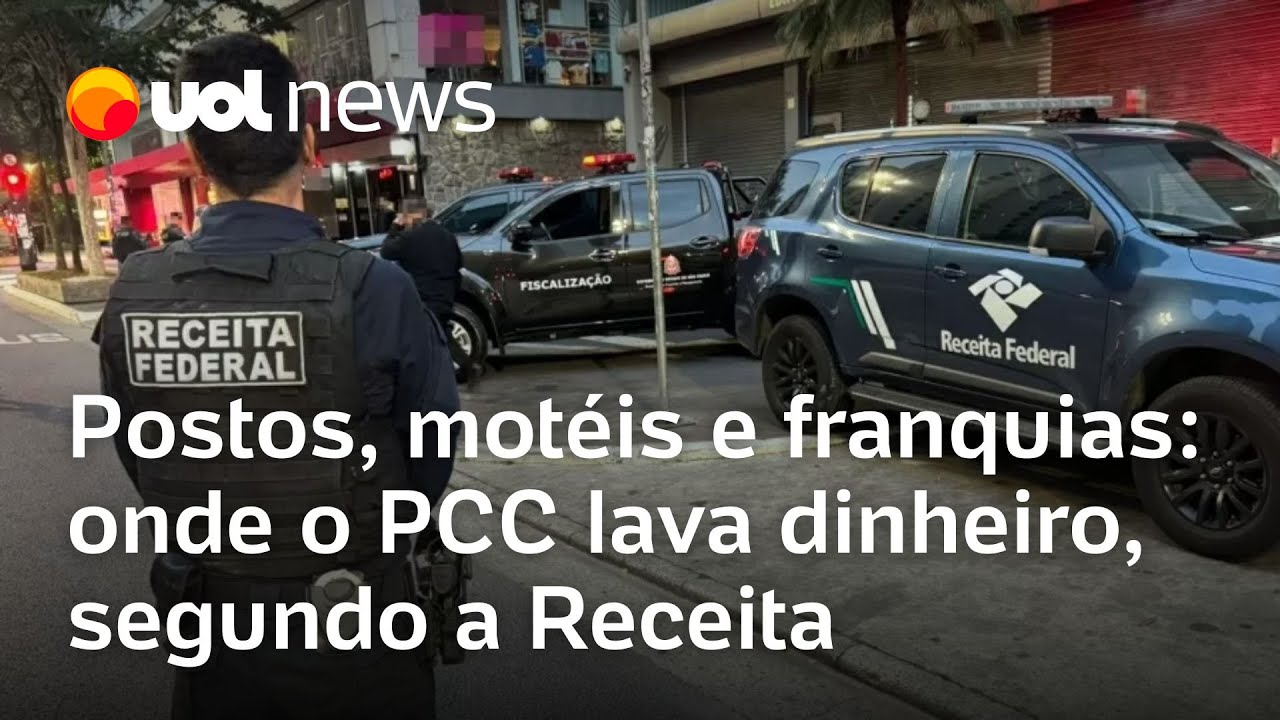PCC facção lava dinheiro em postos motéis restaurantes e franquias afirma Receita Federal