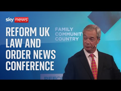 Watch live: Reform UK law and order news conference