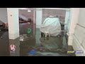 Apartment Cellar Filled With Rain Water At Miyapur | Hyderabad Rains | V6 News  - 03:16 min - News - Video