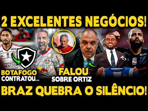 2 EXCELENTES NEGÓCIOS! BRAZ FALA SOBRE CONTRATAÇÃO DE LÉO ORTIZ! GABIGOL DESENCANTA E BATE RECORDE!