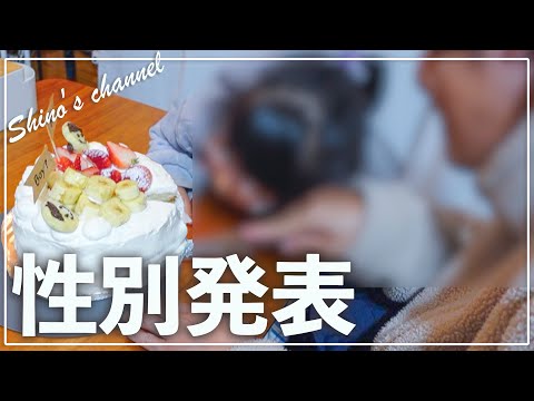 【性別発表】第二子の性別が判明しました‼︎夫と娘にケーキDIYしてドキドキのサプライズ発表♡