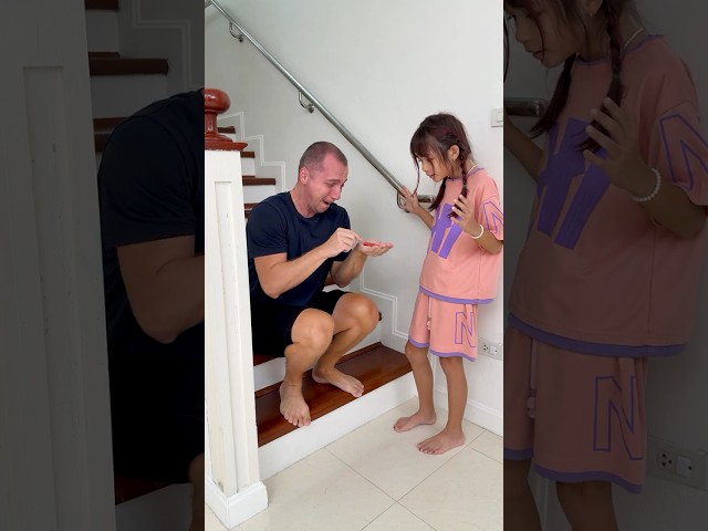 Maya's quick thinking saved dad after big fall! #shorts by GamGam Family