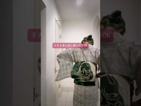 丑の刻詣り🕯️怪談能「鉄輪」コーデ⭐︎名古屋帯を銀座結びで結ぶよ!