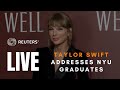 LIVE: Taylor Swift addresses NYU graduates, receives degree
