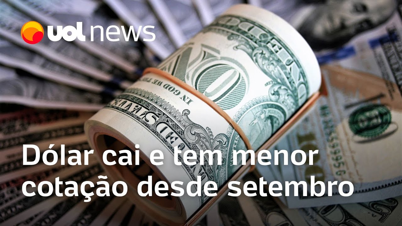 Dólar cai a R$ 543 menor cotação desde setembro de 2024 Bolsa sobe