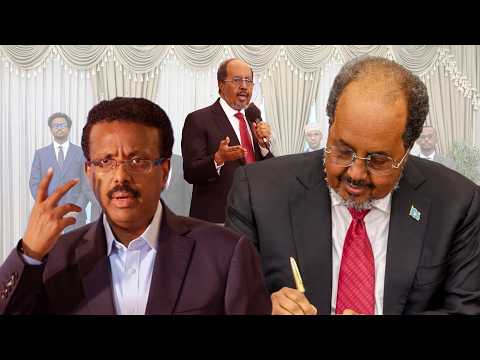 DEG DEG DAAWO Xasan Sheekh oo Dastuurkii Saxiixay Mucjiso ku dhigay Farmaajo dhulkana ku jiiday deni