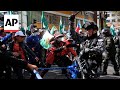 Protesting teachers clash with police in Bolivia