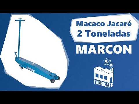 Macaco Hidráulico Jacaré com Rodas de Ferro 585mm 2T Marcon - Vídeo explicativo