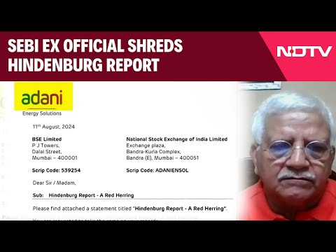 Gautam Adani Hindenburg Report | "New Hindenburg Report Must Be Thrown In Dustbin": SEBI Ex Official